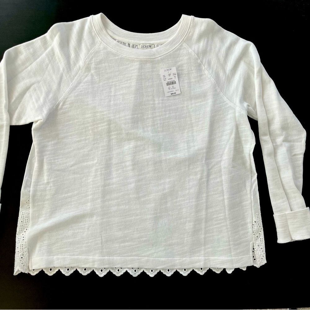 J Crew Long Sleeved Patterned Top